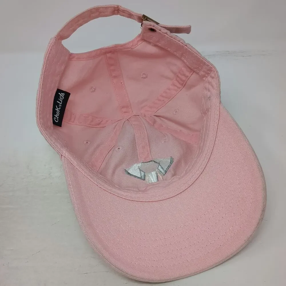 ChokLids Baseball Cap Pink OSFM Elephant Head Embroidery Adjustable Strap Hat